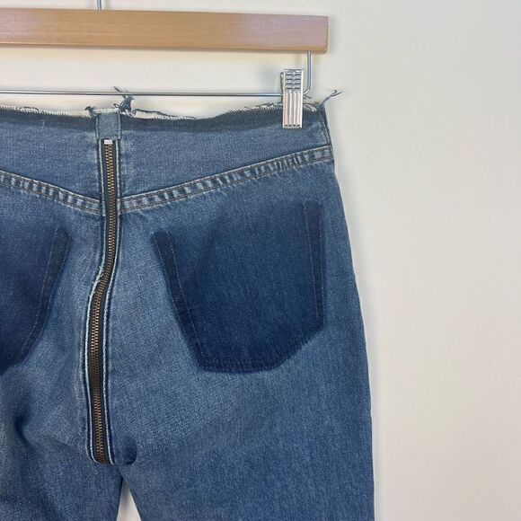 Reformation the Zipper Jeans 90s Straight Leg Zip Around Medium Wash 26 - Picture 8 of 11